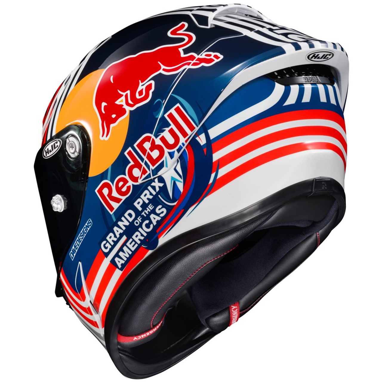 HJC RPHA 1N Red Bull Austin GP Full Face Motorcycle Helmet