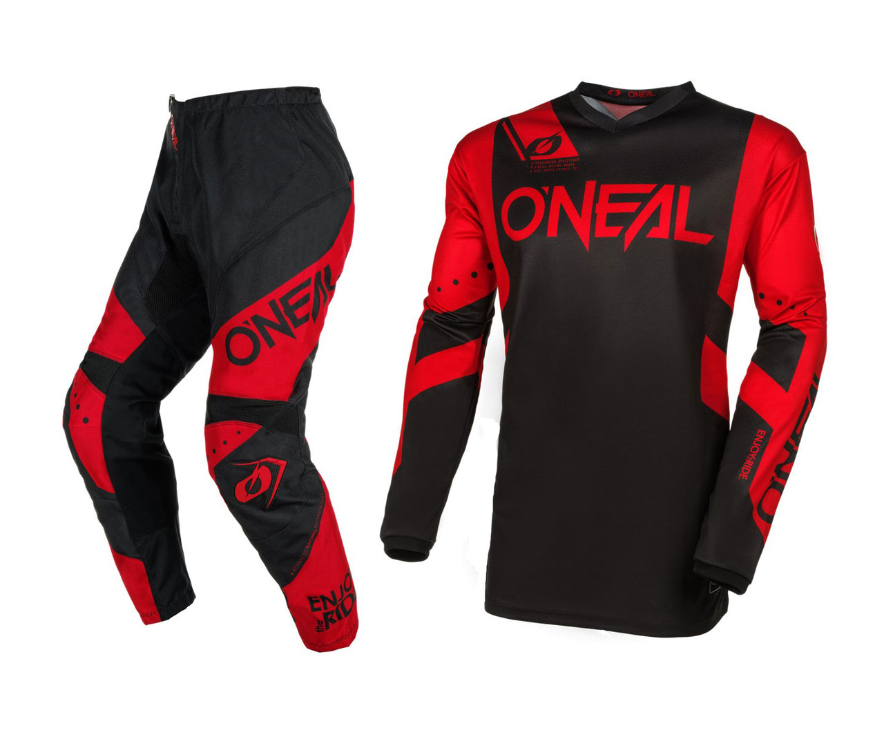 O'Neal Element Black / Red Jersey Pants motocross dirt bike gear package  42-XXL | eBay