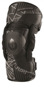 SixSixOne Cyclone Wired Youth Moto Knee Support Black, Medium 