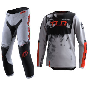 Troy Lee Designs 2023 Youth GP Jersey Pant Combo Astro Light Gray/Orange