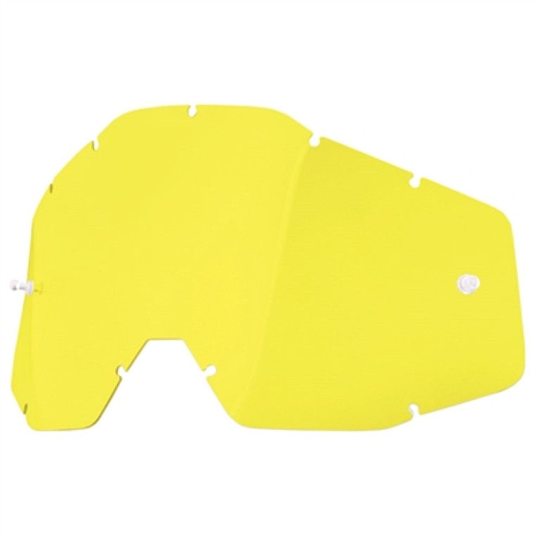 100% Replacement Strata MX/Racecraft/Accuri Lens - Yellow