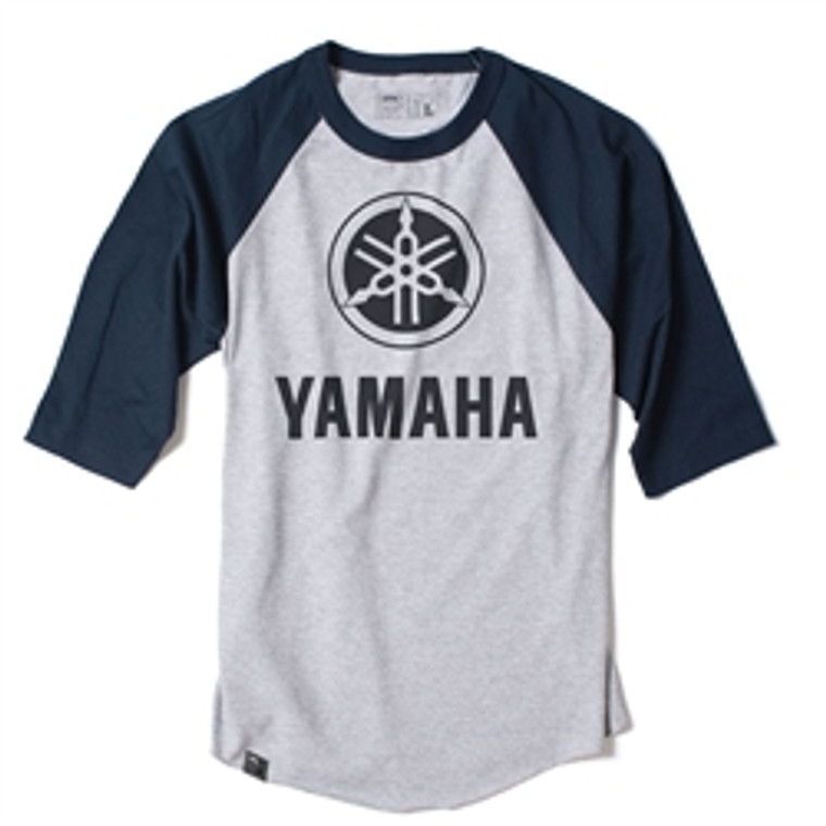 Factory Effex Yamaha Baseball Tee - Black/Grey