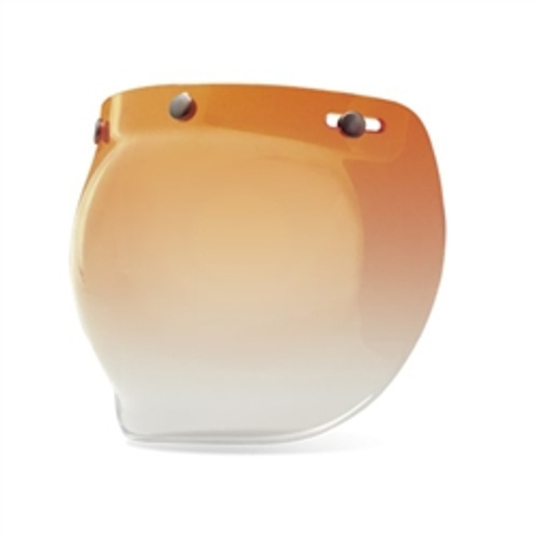 Bell 2017 PS -3 Snap Bubble Shield - Amber Gradient