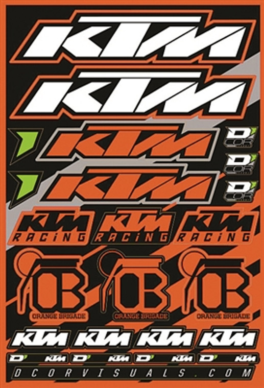 D'cor KTM Decal Sheets