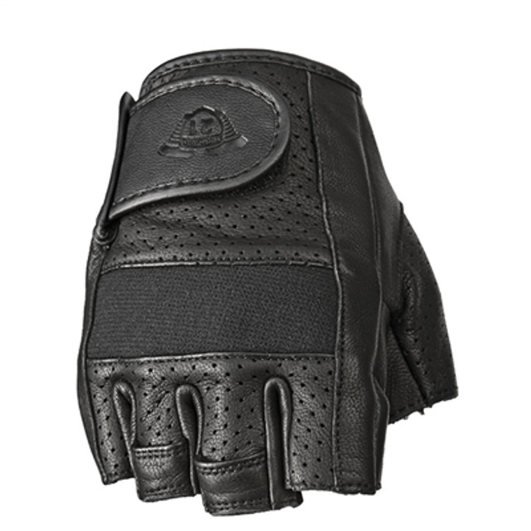 Highway 21 2019 Half Jab Perforated Gloves - Black