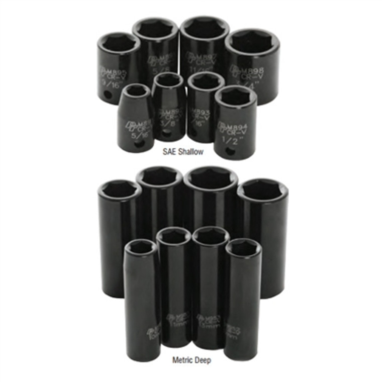 Performance Tool 3/8" Impact Socket Sets