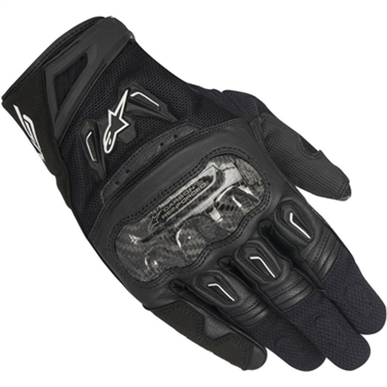 Alpinestars 2019 SMX-2 Air Carbon V2 Leather Gloves - Black