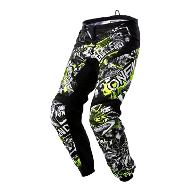 Oneal 2022 Youth Element Attack Pants - Black/Hi-Viz