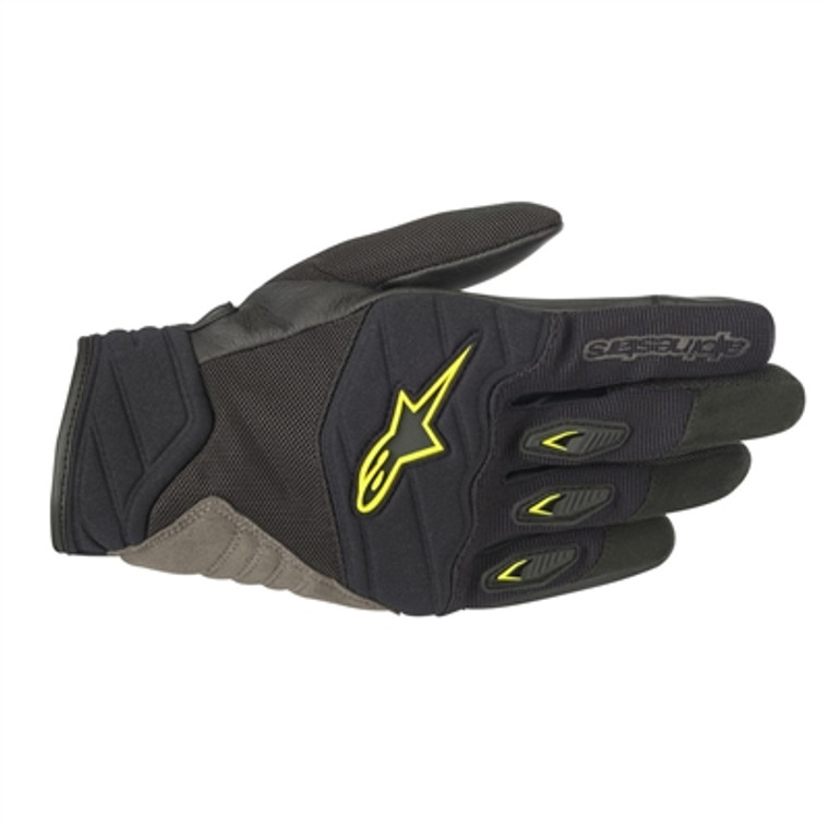 Alpinestars 2019 Shore Gloves - Black/Yellow Fluorescent