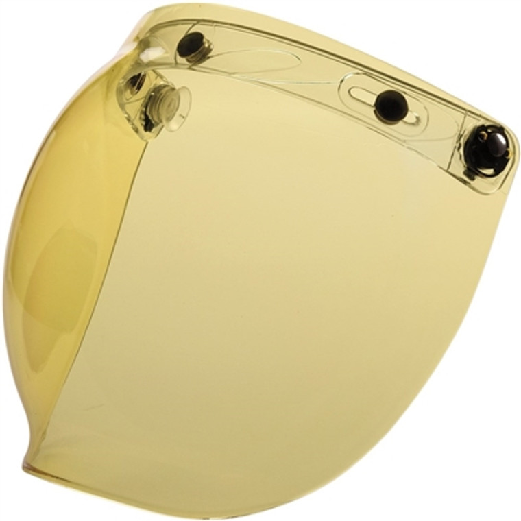 Z1R 3-Snap Flip Up Bubble Shield for Saturn/Jimmy/Drifter Helmet - Amber