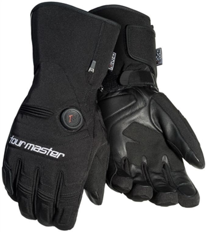 Tourmaster Synergy 7.4v Battery Powered Heated Textile Gloves - Black