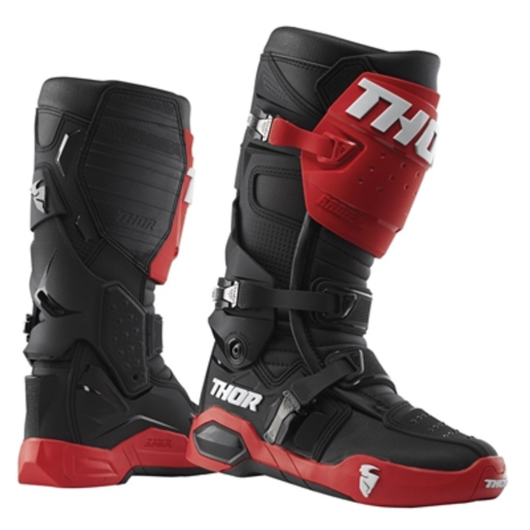 Thor 2023 Radial MX Boots - Red/Black