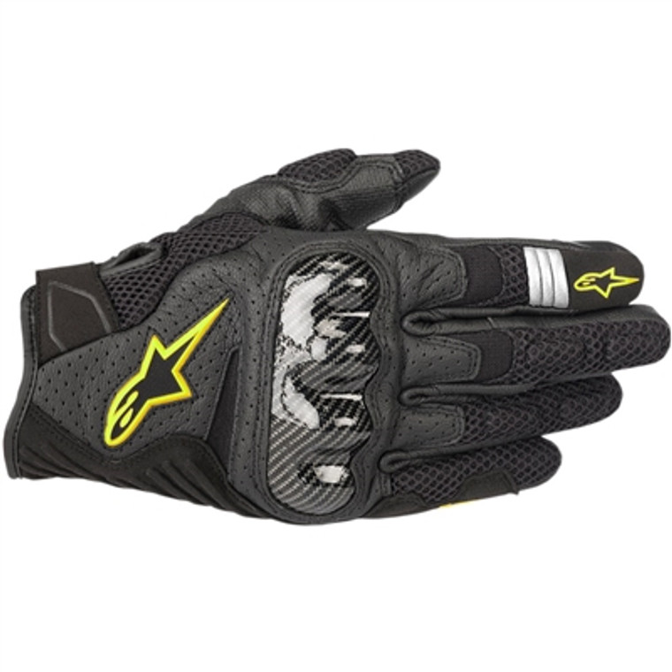 Alpinestars 2019 SMX-1 Air v2 Leather Gloves - Black/Yellow