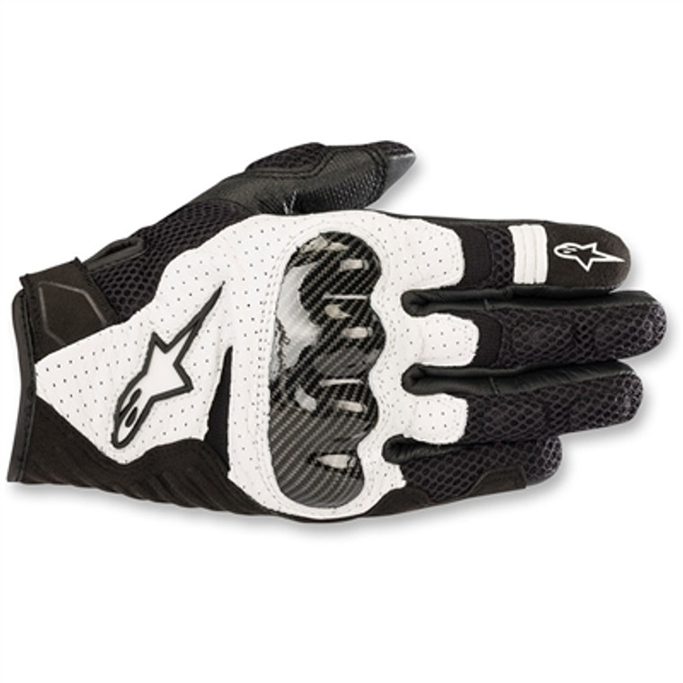 Alpinestars 2019 SMX-1 Air v2 Leather Gloves - Black/White