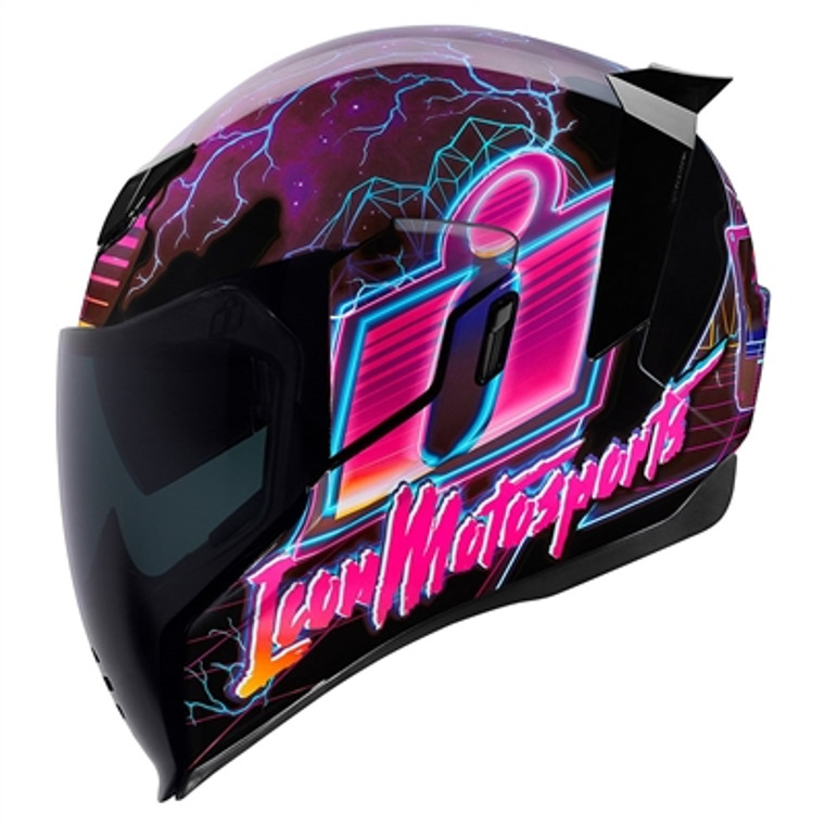 Icon Airflite Synthwave Glow in the Dark Full Face Helmet - Purple