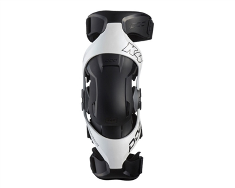 PODMX K4 2.0 Knee Braces - White/Black - Right