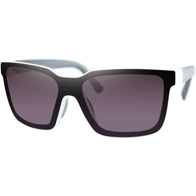 Bobster Boost Sunglasses - Gloss White/HD Silver Mirror Lens