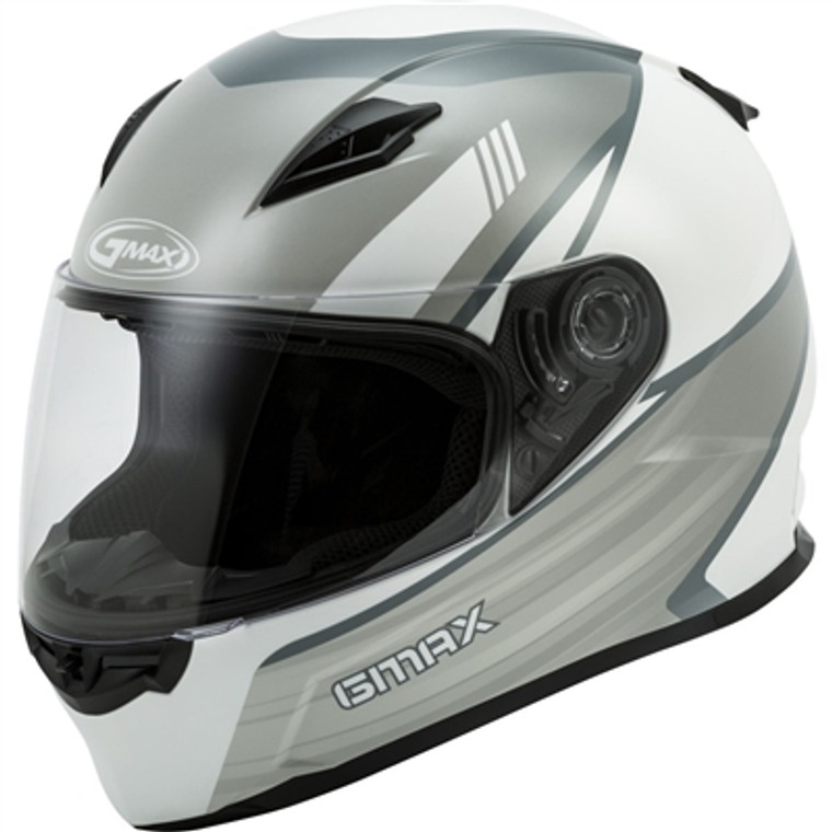 GMAX 2019 FF-49 Deflect Full Face Helmet - White/Grey