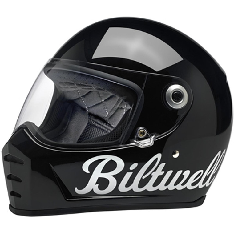 Biltwell Lane Splitter Full Face Helmet - Gloss Black Factory