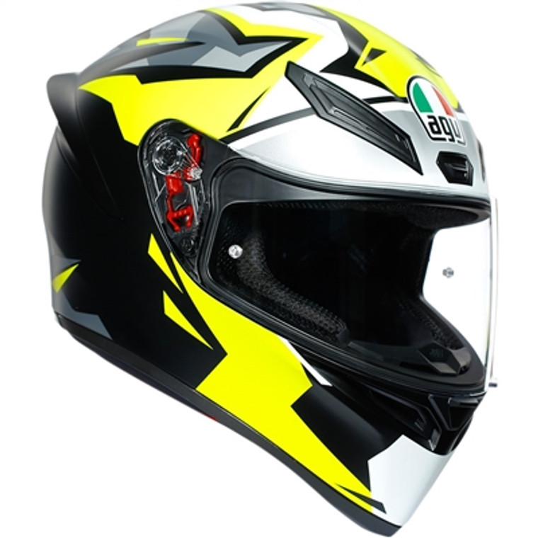 AGV MIR 2018 K-1 Full Face Helmet - Black/Yellow