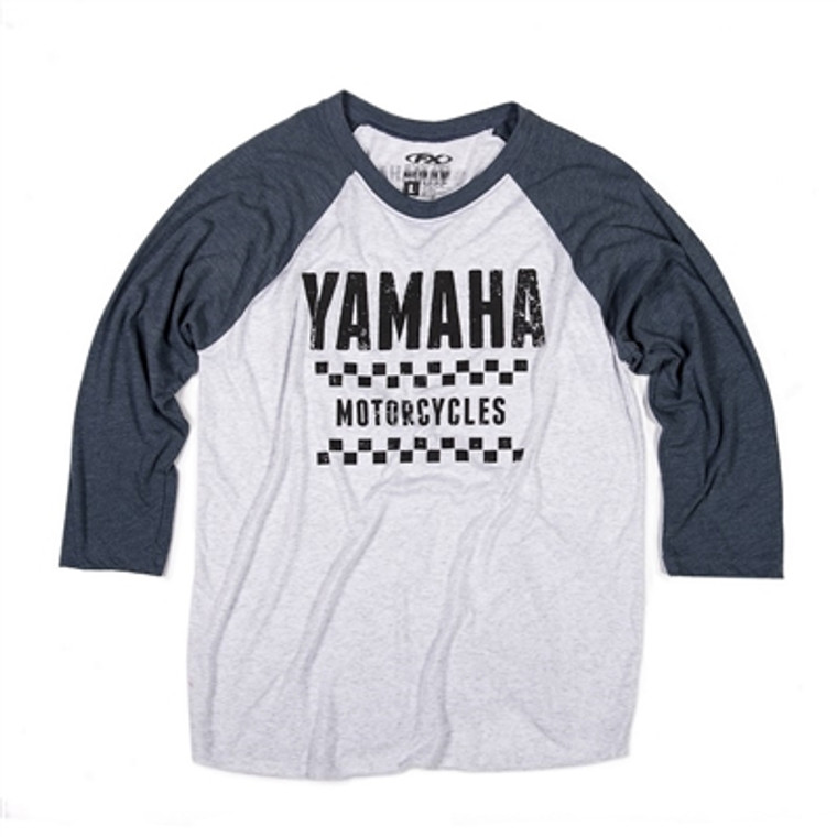 Factory Effex Yamaha Vet 3/4 Raglan T-Shirt - Navy/White