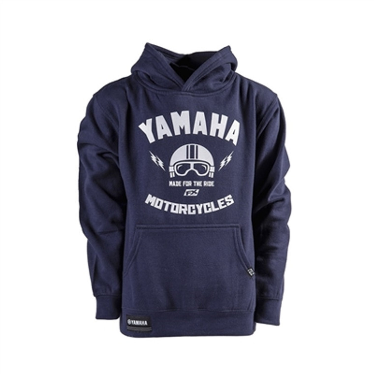 Factory Effex Youth Yamaha Helmet Pullover Hoodie - Navy