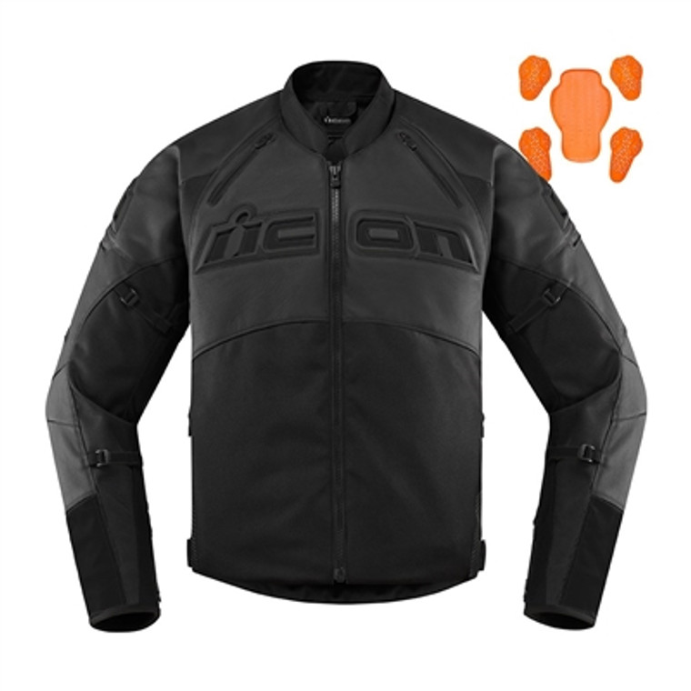 Icon Contra 2 Leather Jacket - Stealth