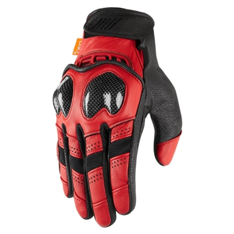 Icon Contra 2 Gloves - Red