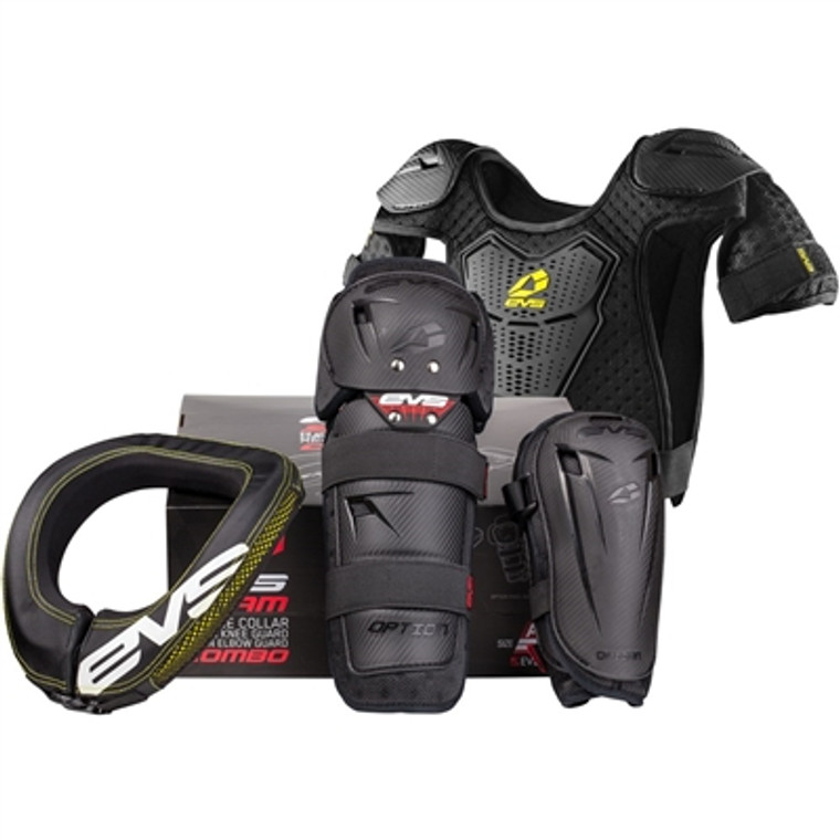 EVS Youth Slam Combo Plus Protection Kit - Black