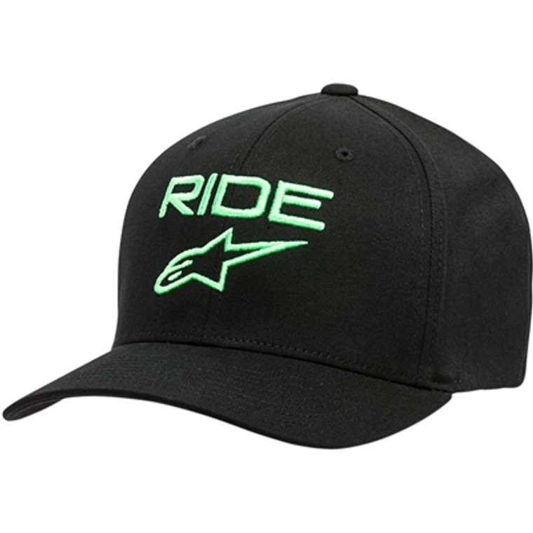 Alpinestars Ride 2.0 Flexfit Hat - Black/Green