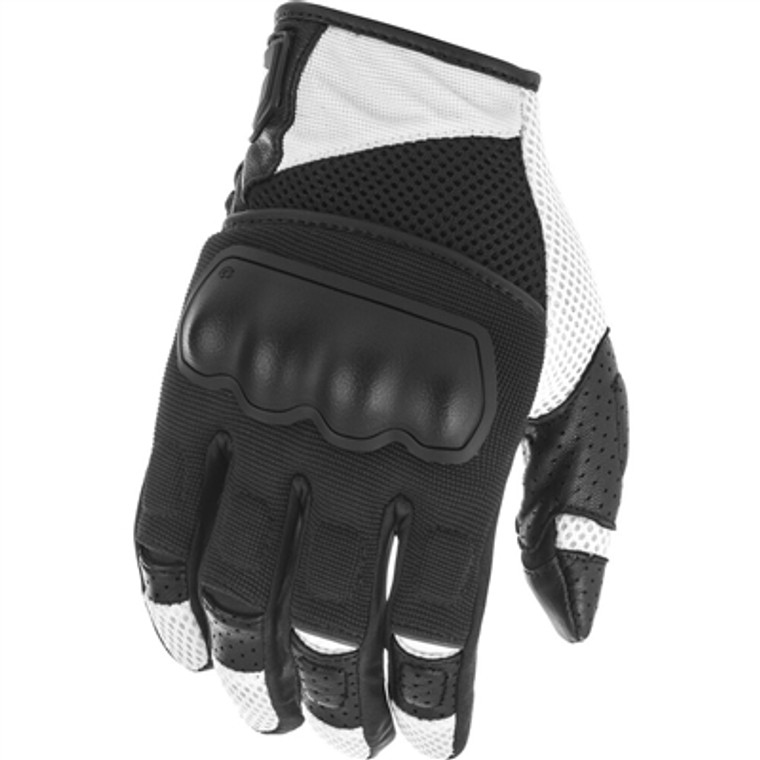 FLY Racing Coolpro Force Mesh Gloves - Black/White