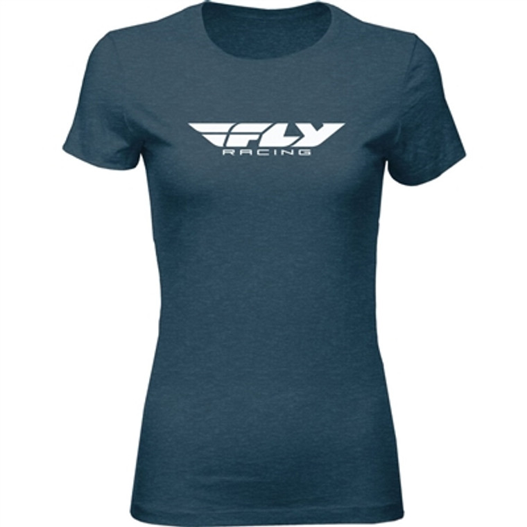 FLY Racing Womens Corporate Tee - Indigo