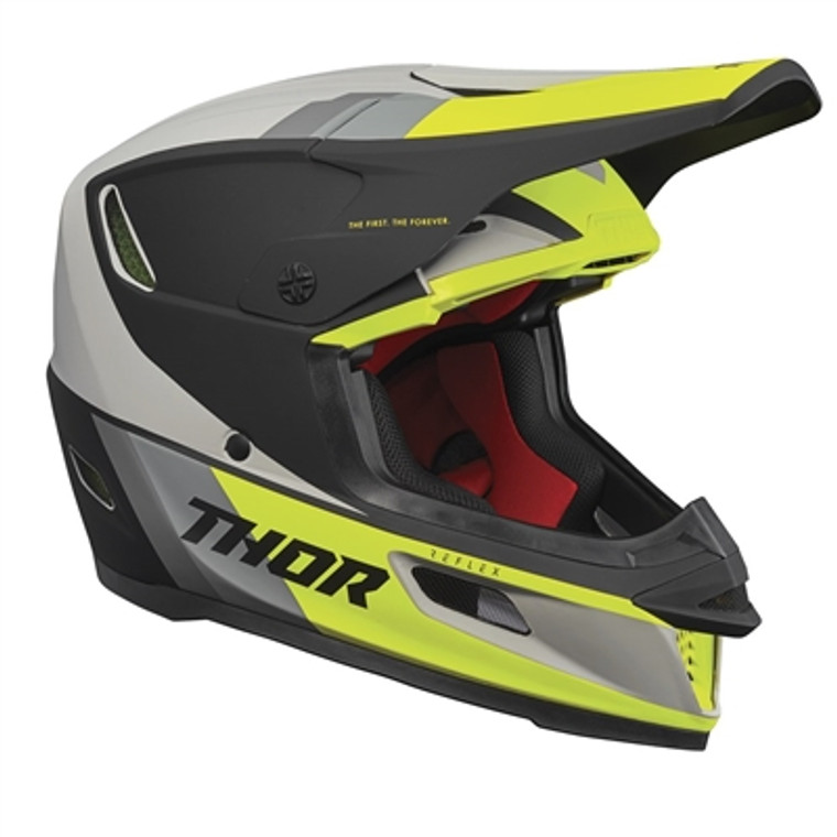 Thor 2023 Reflex Apex Offroad Helmet - Acid/Grey