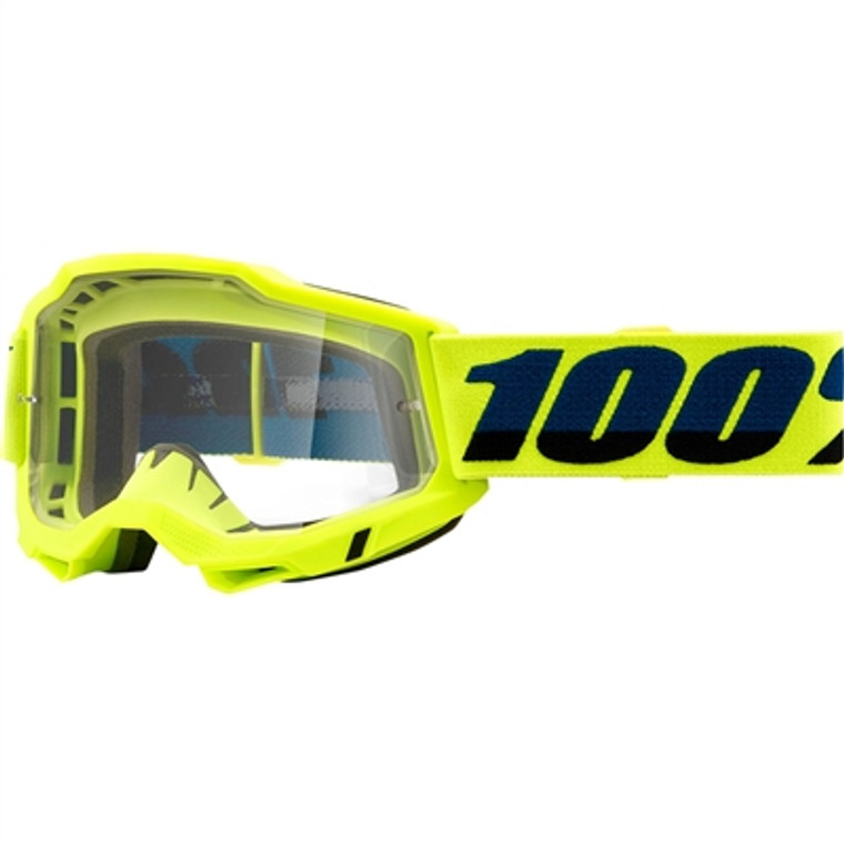 100% Accuri OTG Goggle - Fluo Yellow/Clear Lens