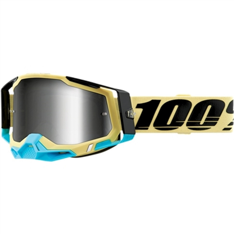 100% Racecraft Goggle - Airblast/Mirror Silver Lens