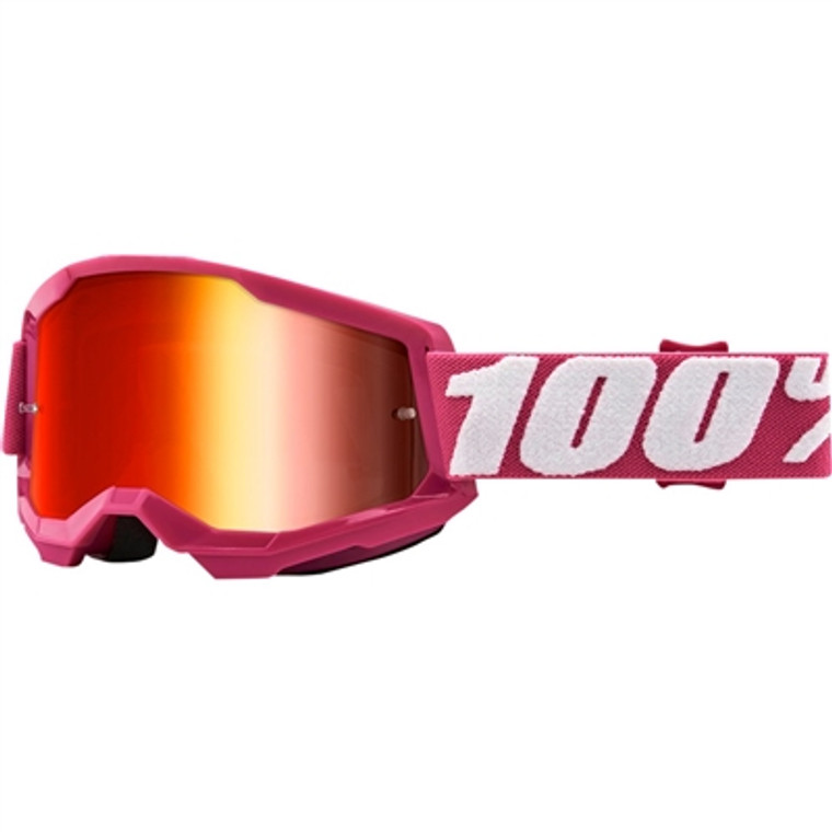 100% Strata Goggle - Fletcher/Mirror Red Lens