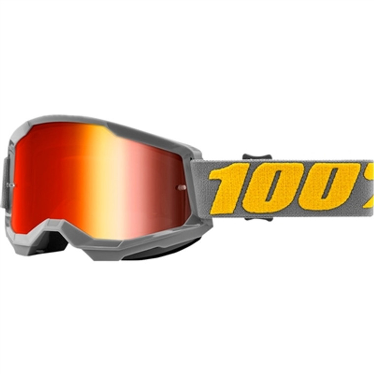 100% Strata Goggle - Izipizi/Mirror Red Lens