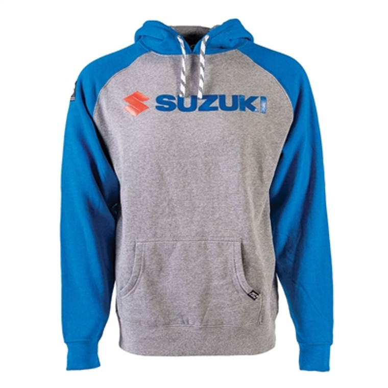 Factory Effex Suzuki Landscape Pullover Hoody - Grey/Blue