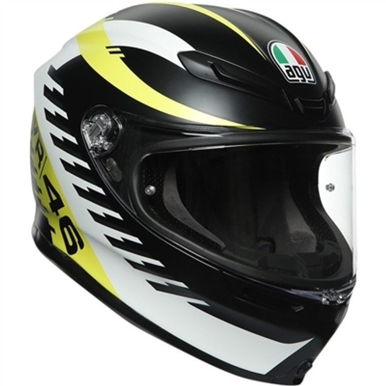 AGV K6 Rapid 46 Full Face Helmet - Black/Yellow