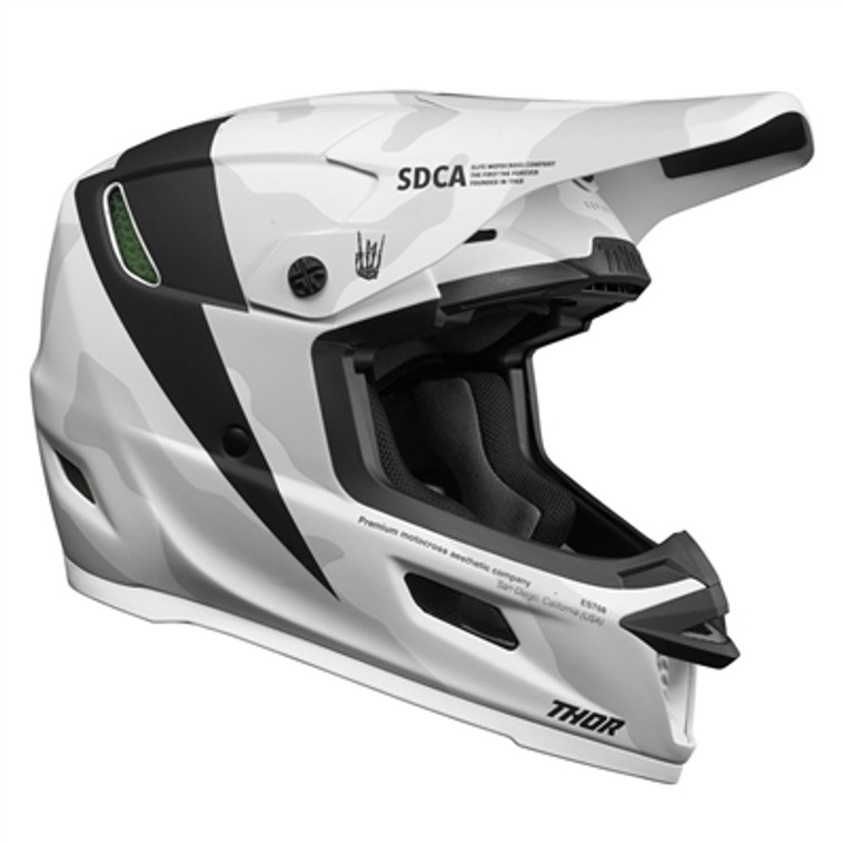 Thor Reflex Cast Offroad Helmet - White/Black