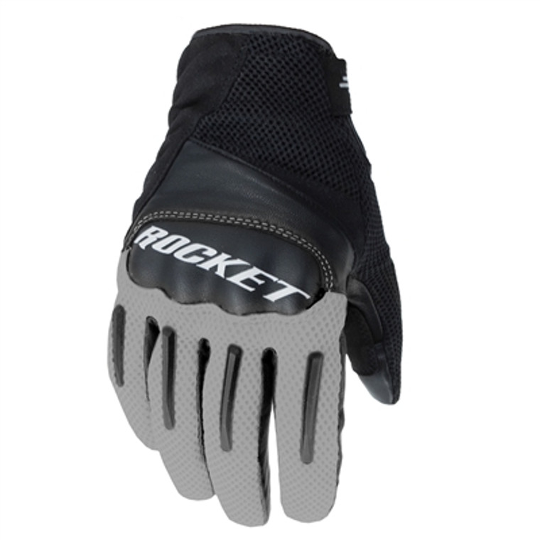 Joe Rocket Optic Leather Mesh Gloves - Black/Grey