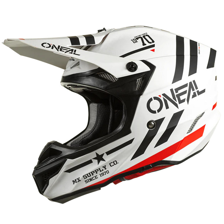 Oneal 2024 5 Series Squadron Helmet - White/Black