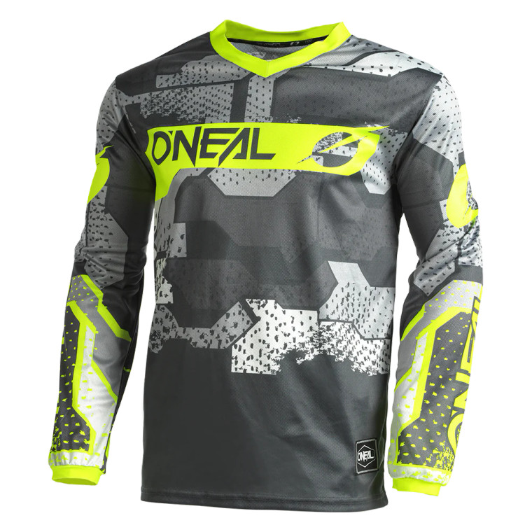Oneal 2024 Element Camo Jersey - Grey/Yellow