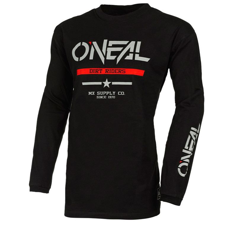 Oneal 2024 Element Squadron Cotton Jersey - Black/Grey