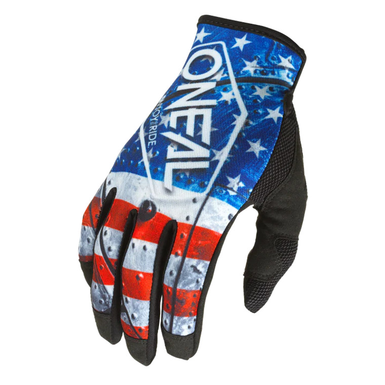 Oneal 2024 Mayhem USA Gloves - Red/White/Blue