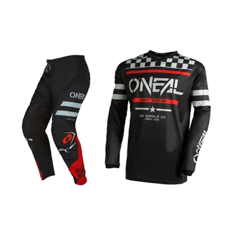 Oneal 2022 Element Squadron Black/Grey Jersey Pant Combo