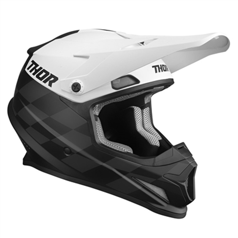 Thor 2023 Sector Birdrock Helmet - Black/White