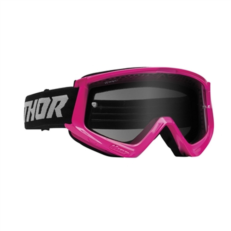 Thor Combat Racer Sand Goggle - Flo Pink/Grey