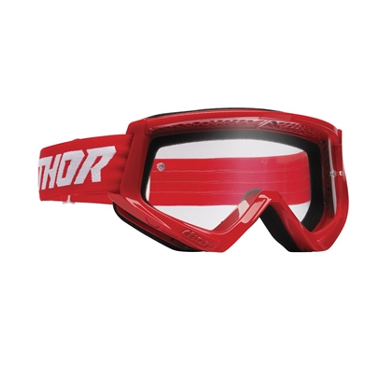 Thor Combat Racer Goggle - Red/White