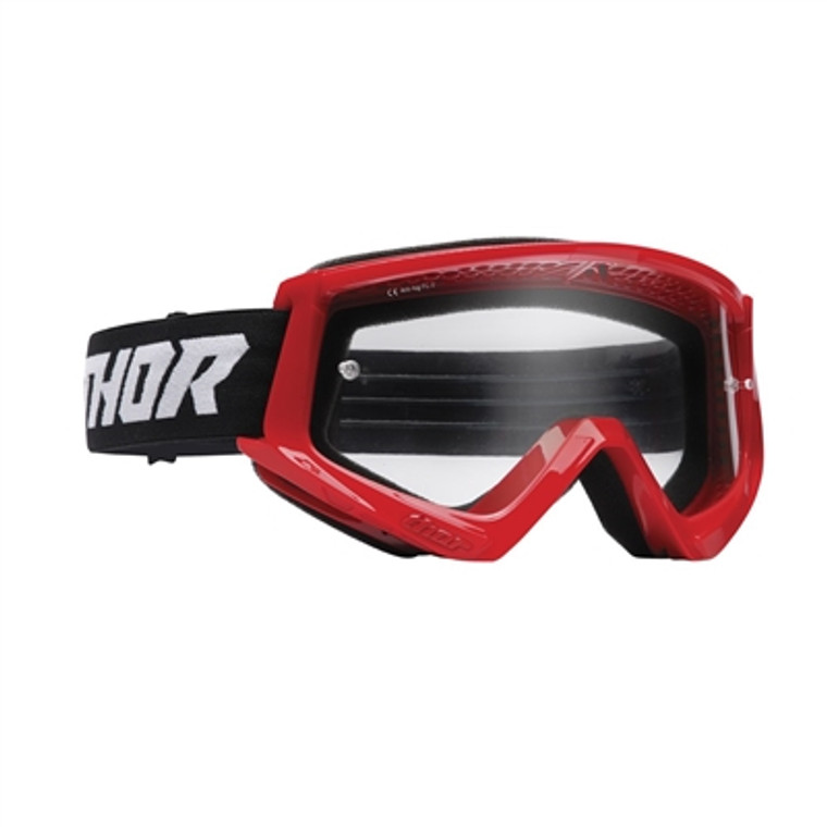 Thor Youth Combat Racer Goggle - Red/Black